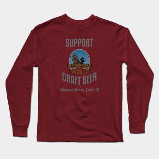 HMB Support Craft Beer: Highwayman Brown Ale Long Sleeve T-Shirt